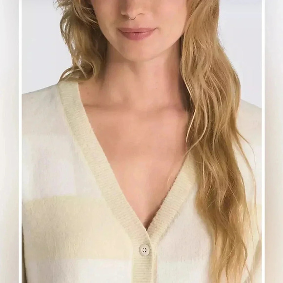 Vans Winter Checker Relaxed Cardigan In Turtledove - Size XL - NWT - Picture 3 of 8